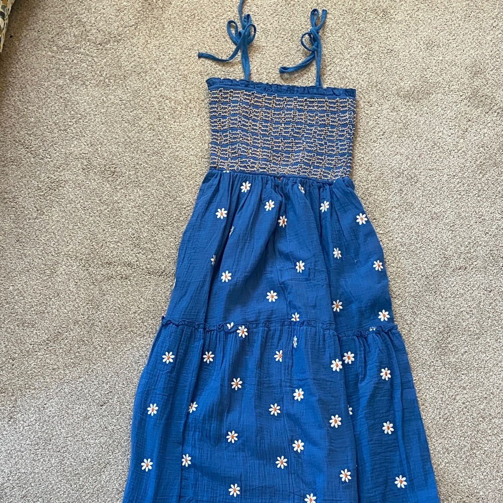 Blue Floral Maxi Dress